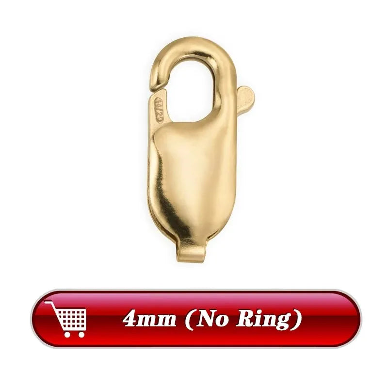 Lobster Clasp 14K Gold Filled Lobster Clasp Open Ring Attached Bulk Wholesale Supplies for Bracelets Necklace Making Jewelry