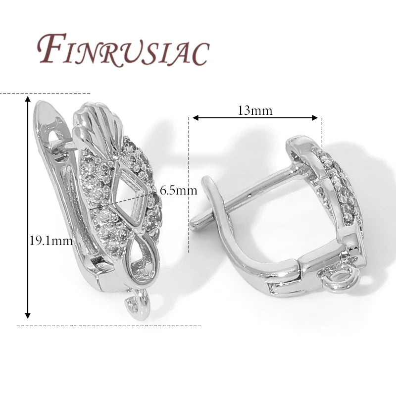18K Gold Plated,Anti-Allergy Earring Hook Clasps,Supplies For Jewelry,Fasteners Earwires,Earrings Fixtures Accessories